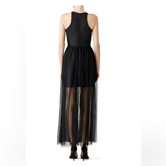 LAST CALL Line & Dot Black Tulle Maxi Dress - Picture 2 of 9